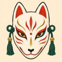 狐の面